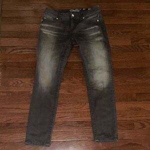 Miss Me Dark Gray Slim Jeans